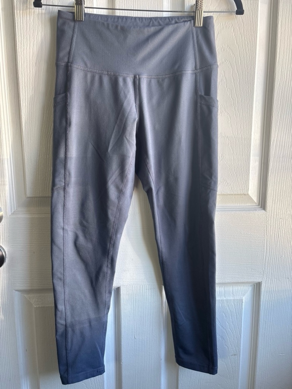 High Waisted Leggings Gray Performance Athletic Pants (S) Z By Zella